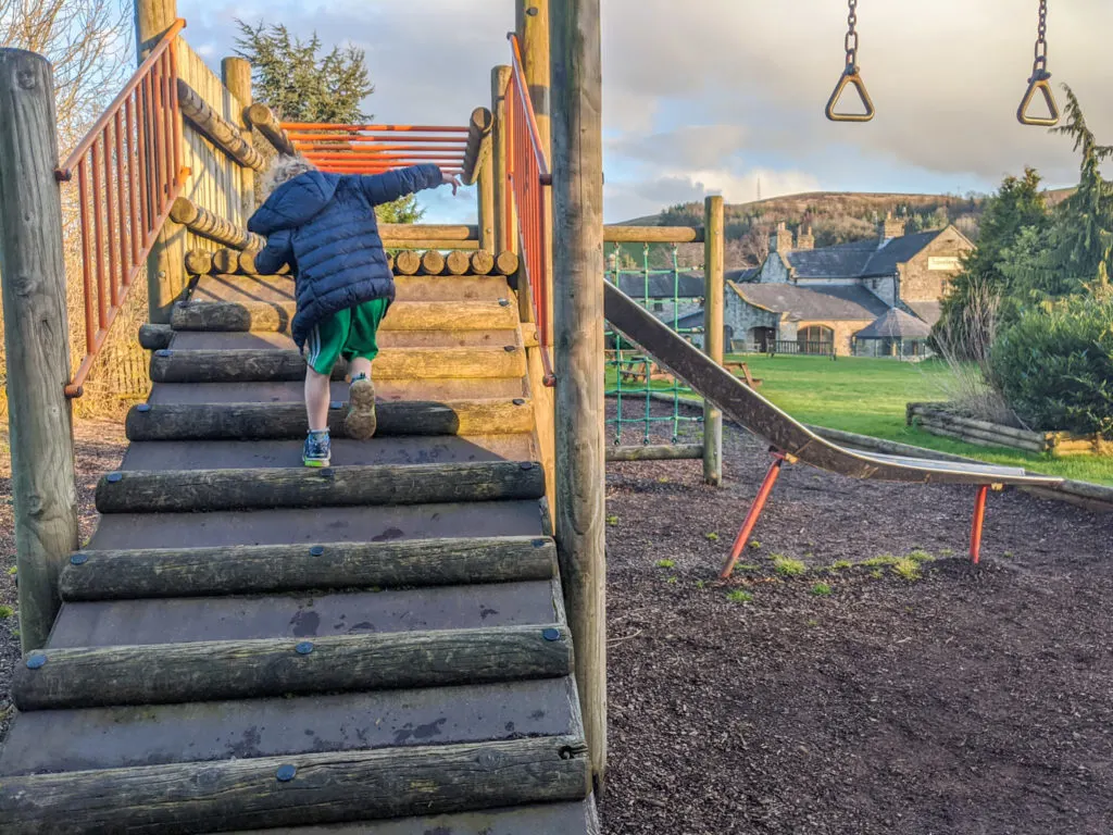 playground at the Travellers Rest, Hope Valley, Peak District