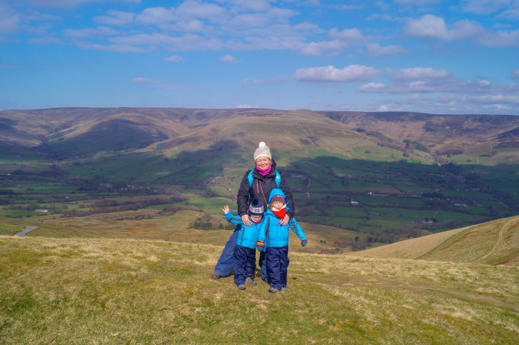 views at the summit of Mam Tor