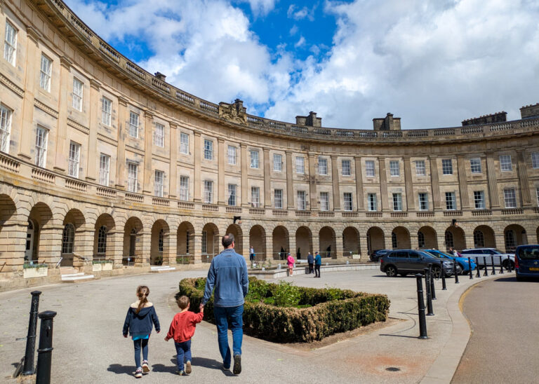Buxton Crescent with kids