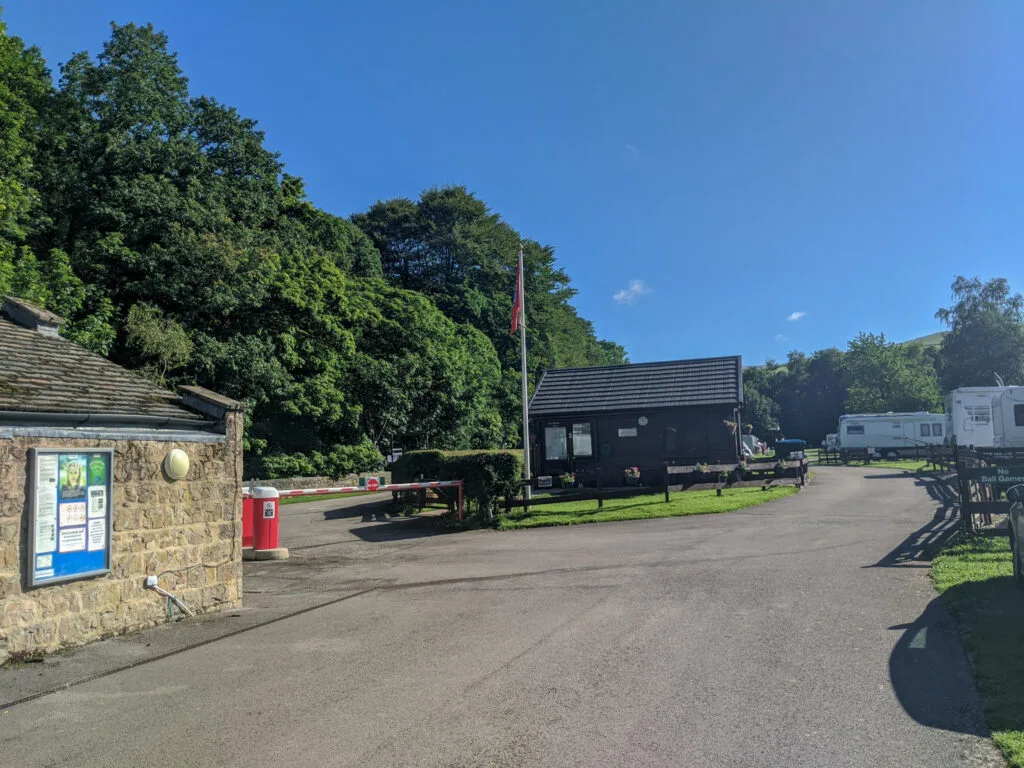 Reception at Hayfield Campsite (Camping and Caravanning Club)