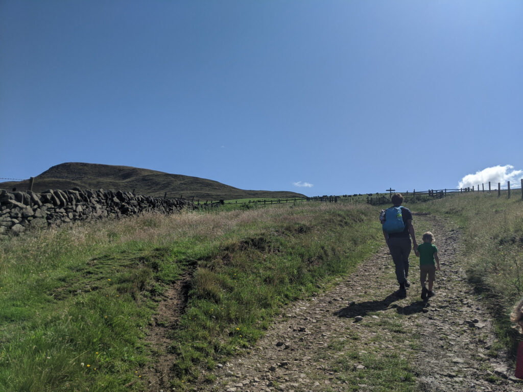 Hiking Kinder Scout with kids