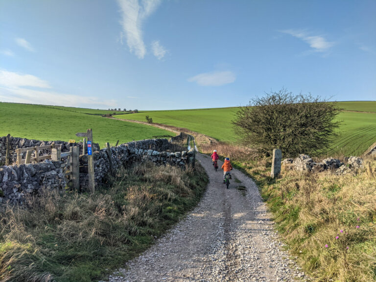 cycling between the High Peak Trail and Tissington Trail