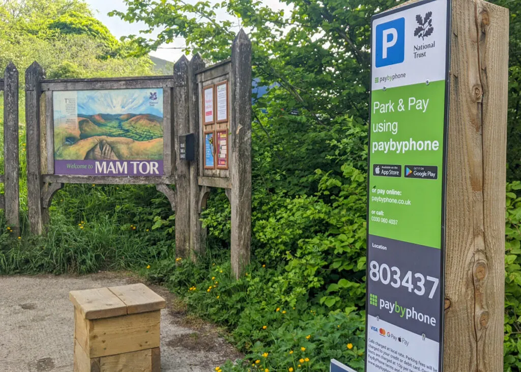 Mam Tor National Trust car park