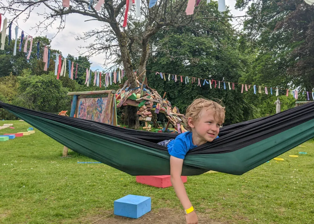 Playing at Thornbridge Gardens