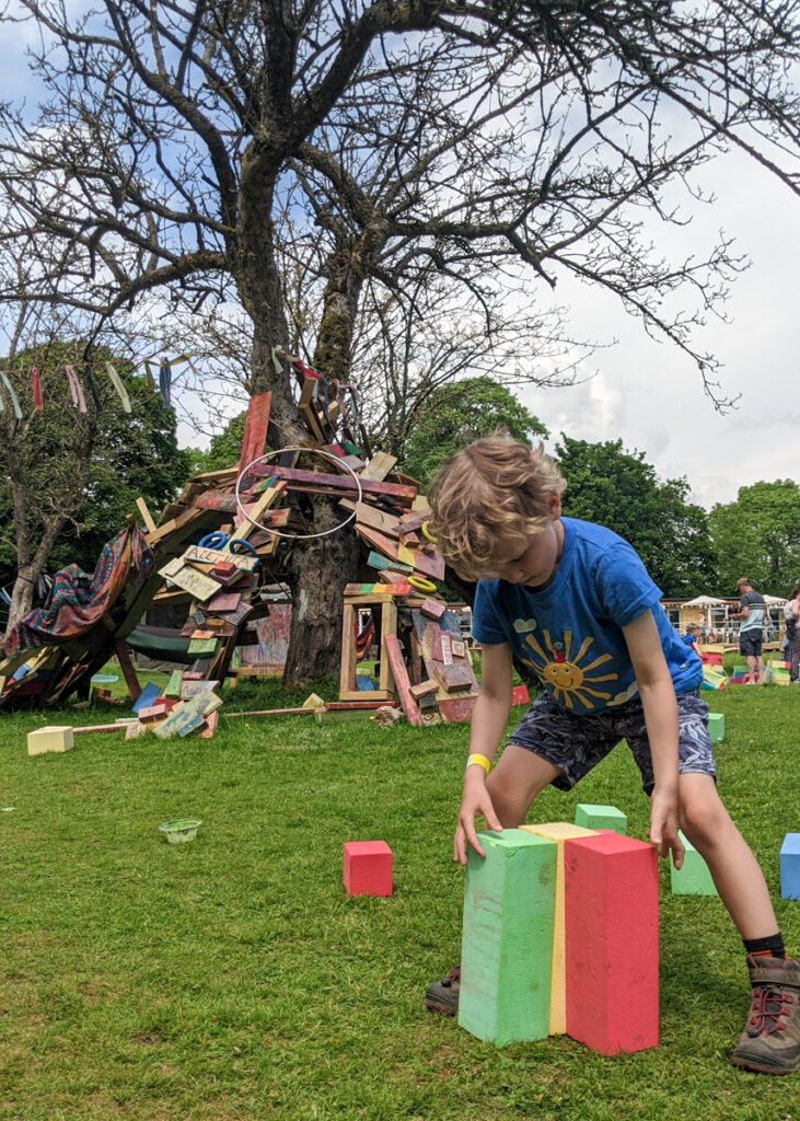 playing at Thornbridge Gardens