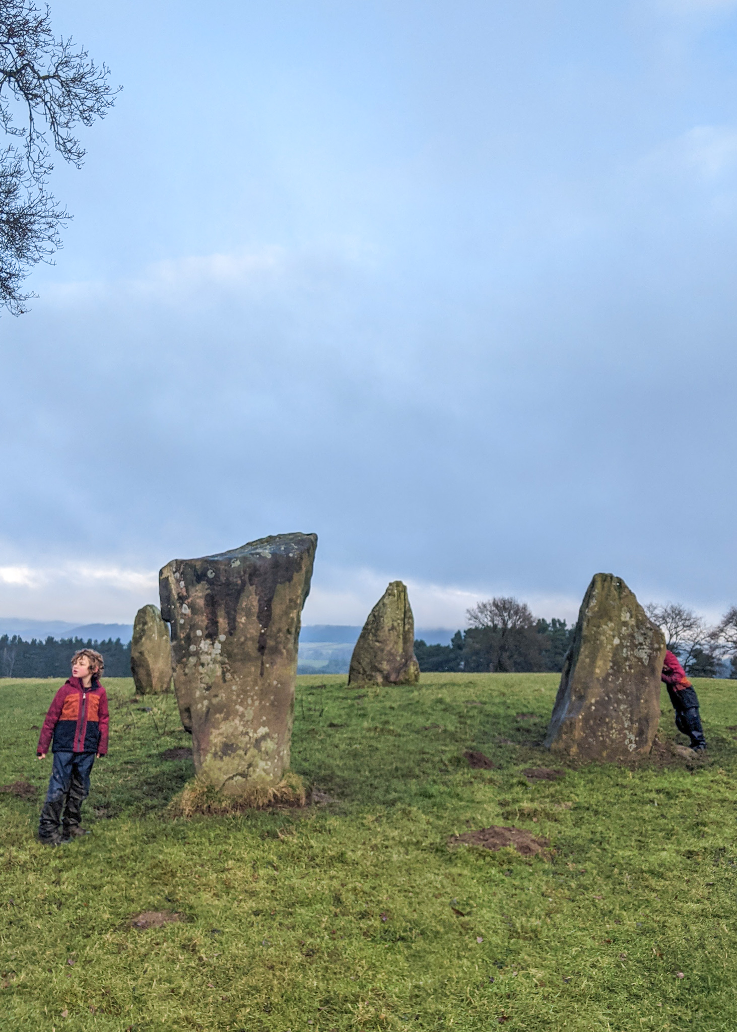 Stone Circle near Robin Hood Stride