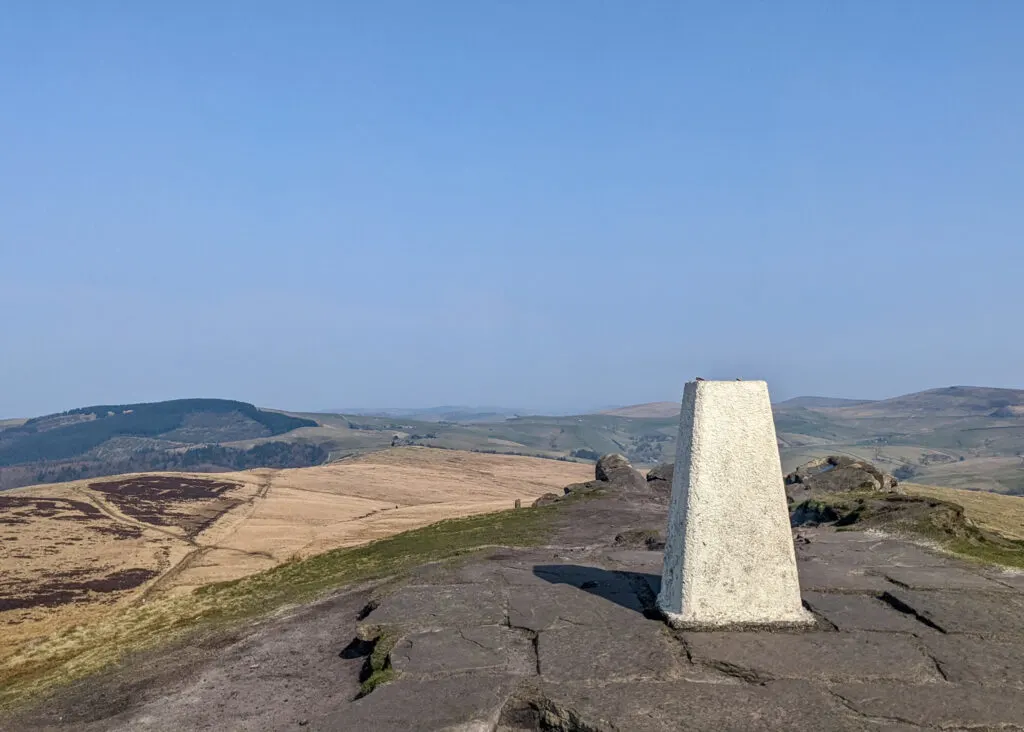 Shutlingsloe walk trig point