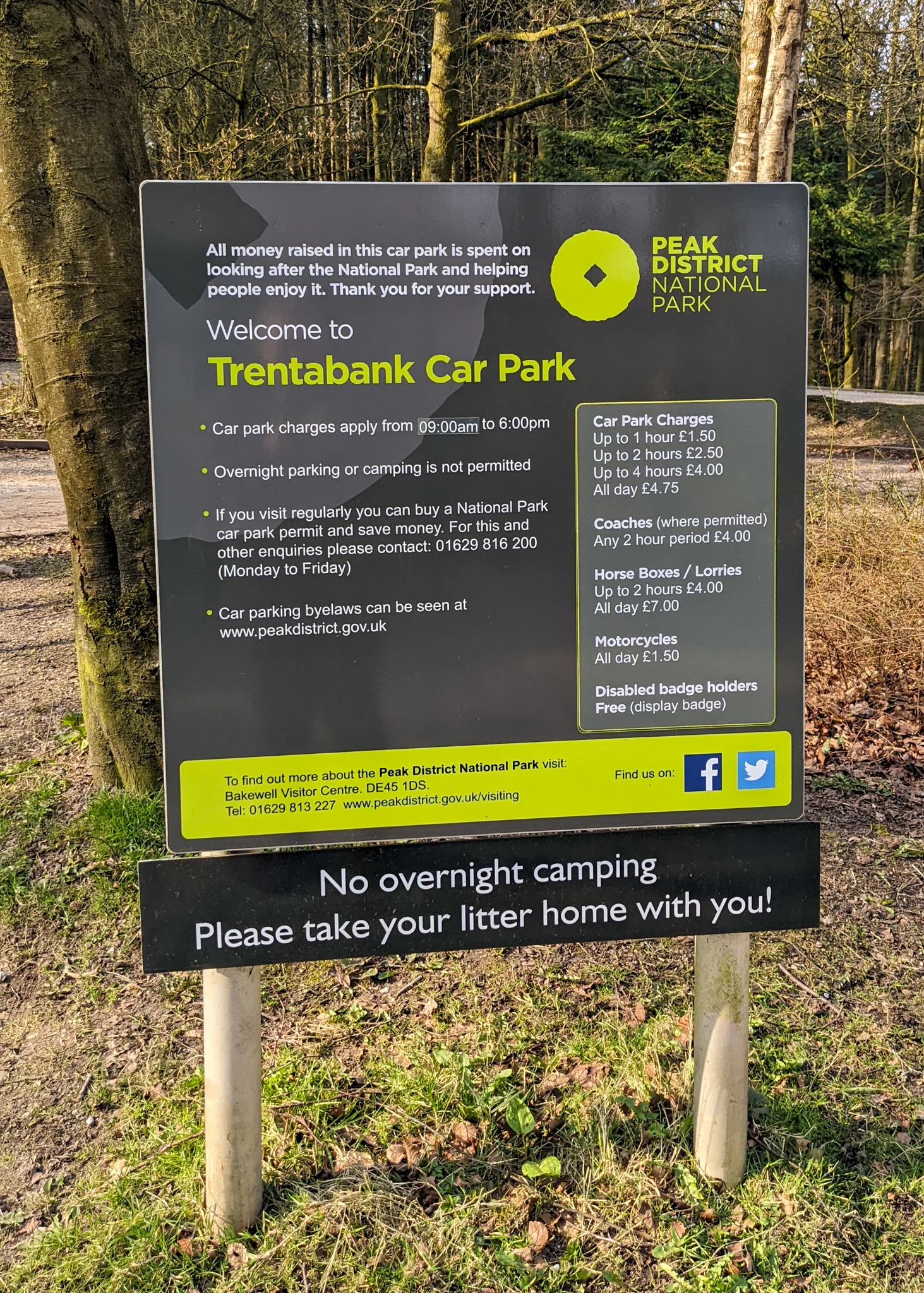 Trentabank car park fees