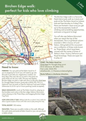 Birchen Edge walk (printable download) - 2.6km