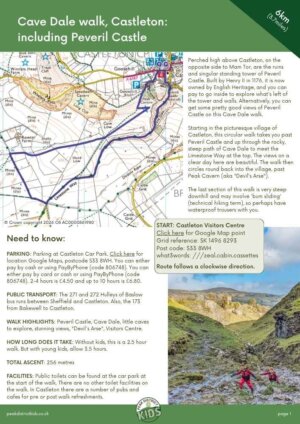 Cave Dale walk (printable download) - 6km
