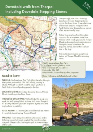 Dovedale walk (printable download) - 5.3km