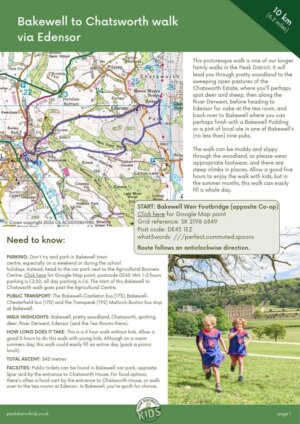 Bakewell to Chatsworth walk pdf cover