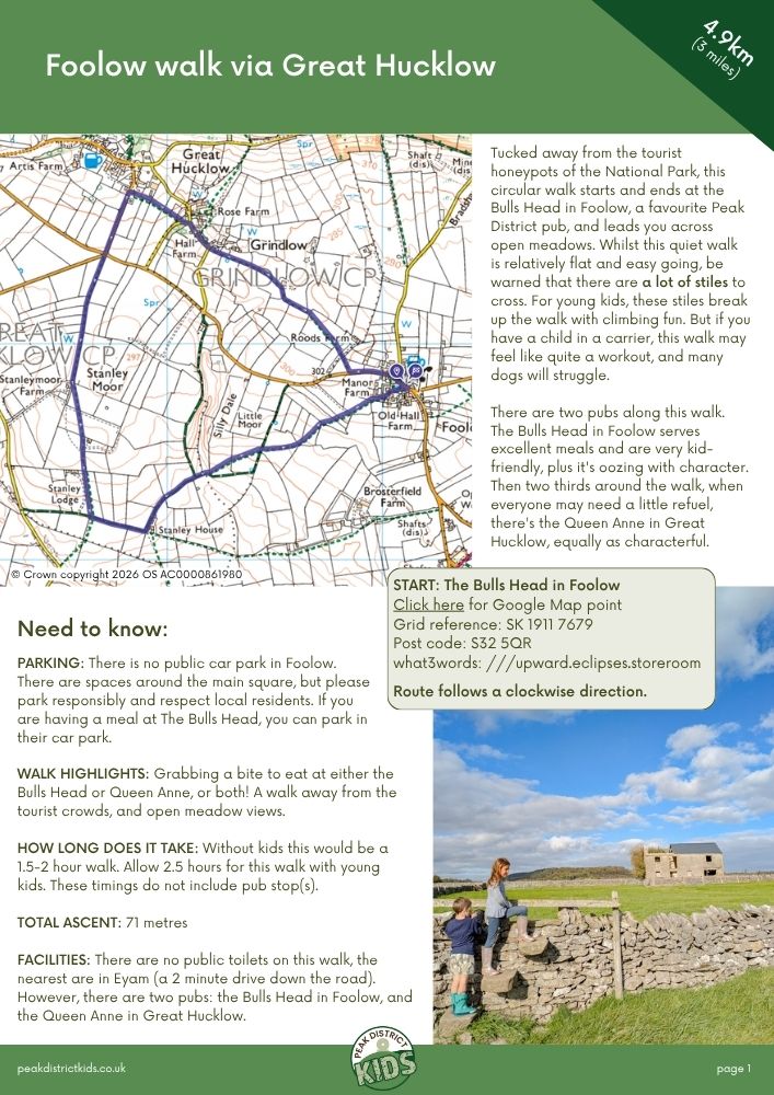 Foolow walk via Great Hucklow pdf cover