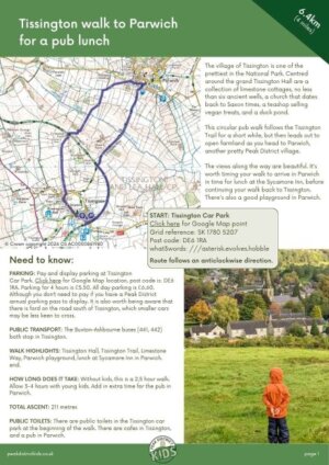 Tissington walk to Parwich pdf cover