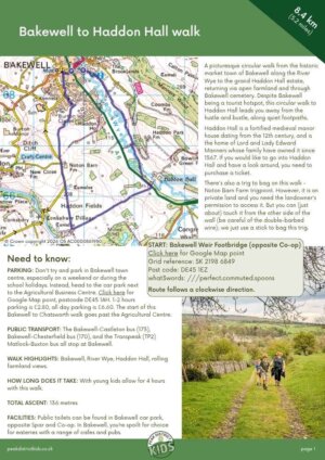 Bakewell to Haddon Hall walk (printable download) - 8.4km