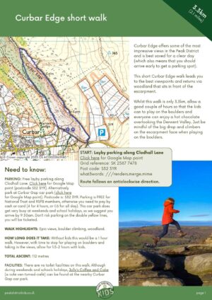 Curbar Edge short walk pdf cover