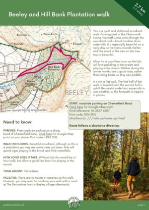 Beeley and Hill Bank Plantation walk pdf cover