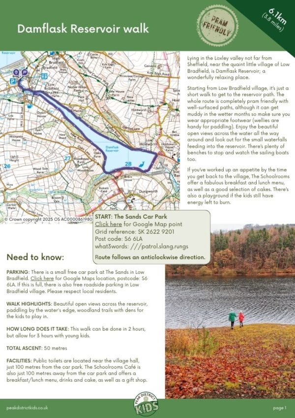 Damflask Reservoir walk pdf cover