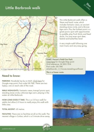 Little Barbrook walk pdf walk cover