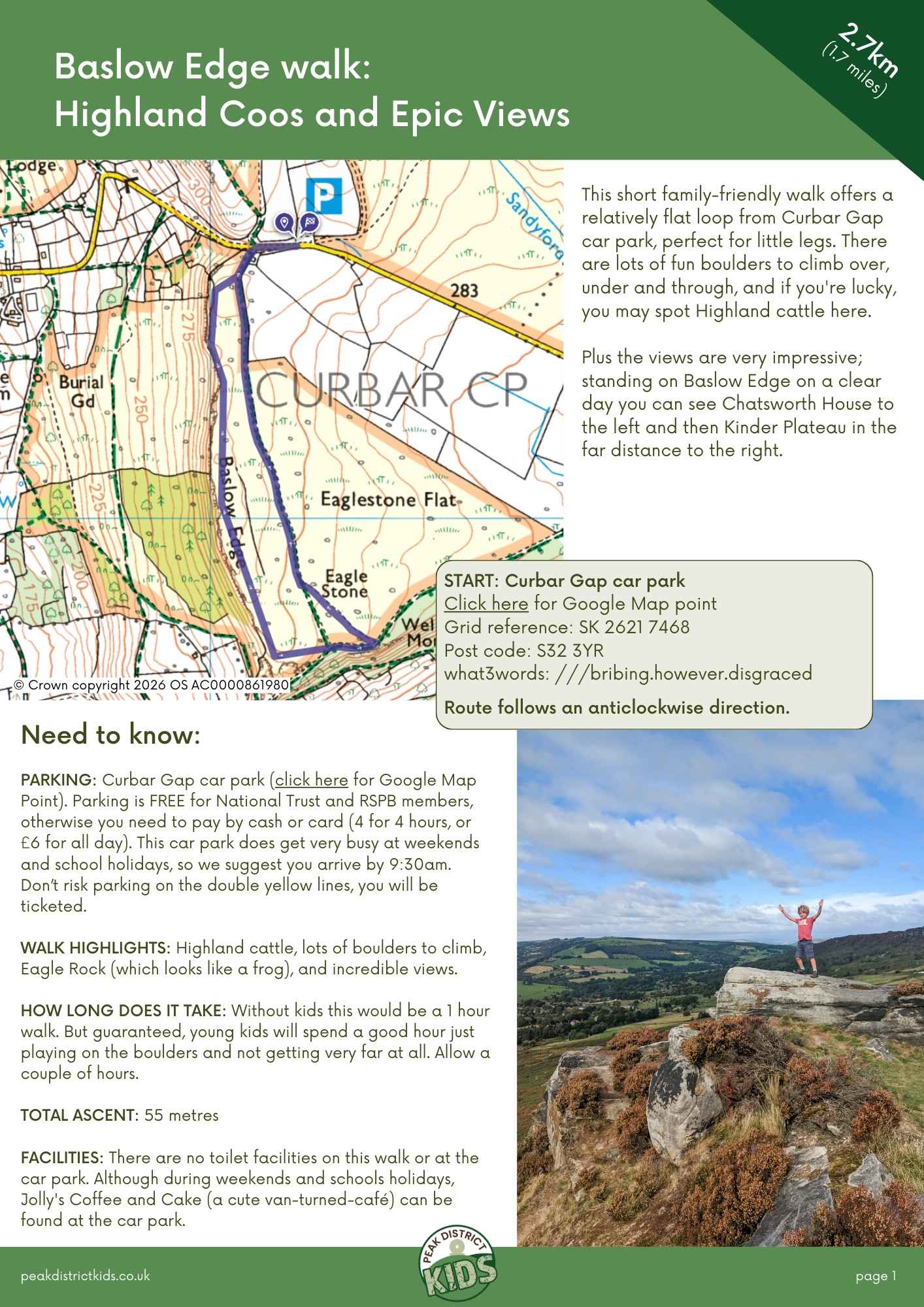 Baslow Edge walk pdf cover