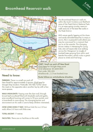 Broomhead Reservoir walk pdf cover
