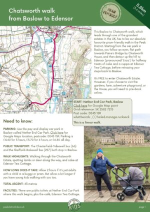 Chatsworth walk from Baslow to Edensor pdf cover