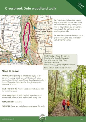 Cressbrook Dale walk pdf cover