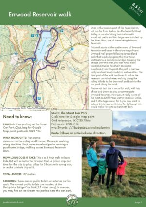 PDK Errwood Reservoir walk pdf cover
