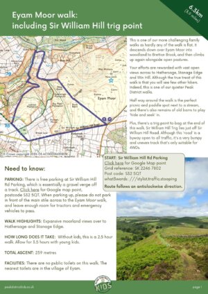 Eyam Moor walk pdf cover