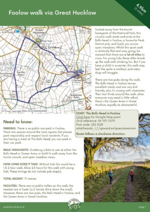 Foolow walk via Great Hucklow pdf cover