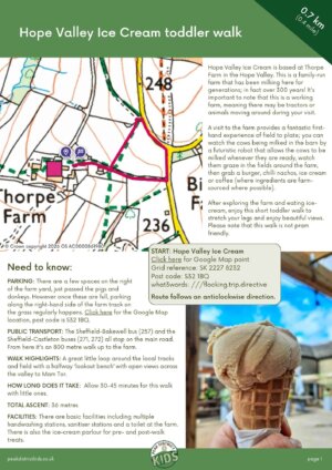 Hope Valley Ice Cream toddler walk pdf cover