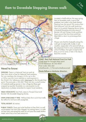 Ilam to Dovedale Stepping Stones walk