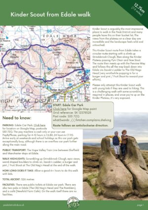 Kinder Scout from Edale walk pdf cover
