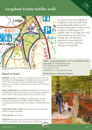 Longshaw Estate toddler walk pdf cover