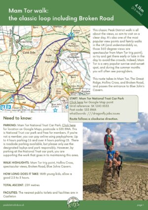 Mam Tor walk pdf cover
