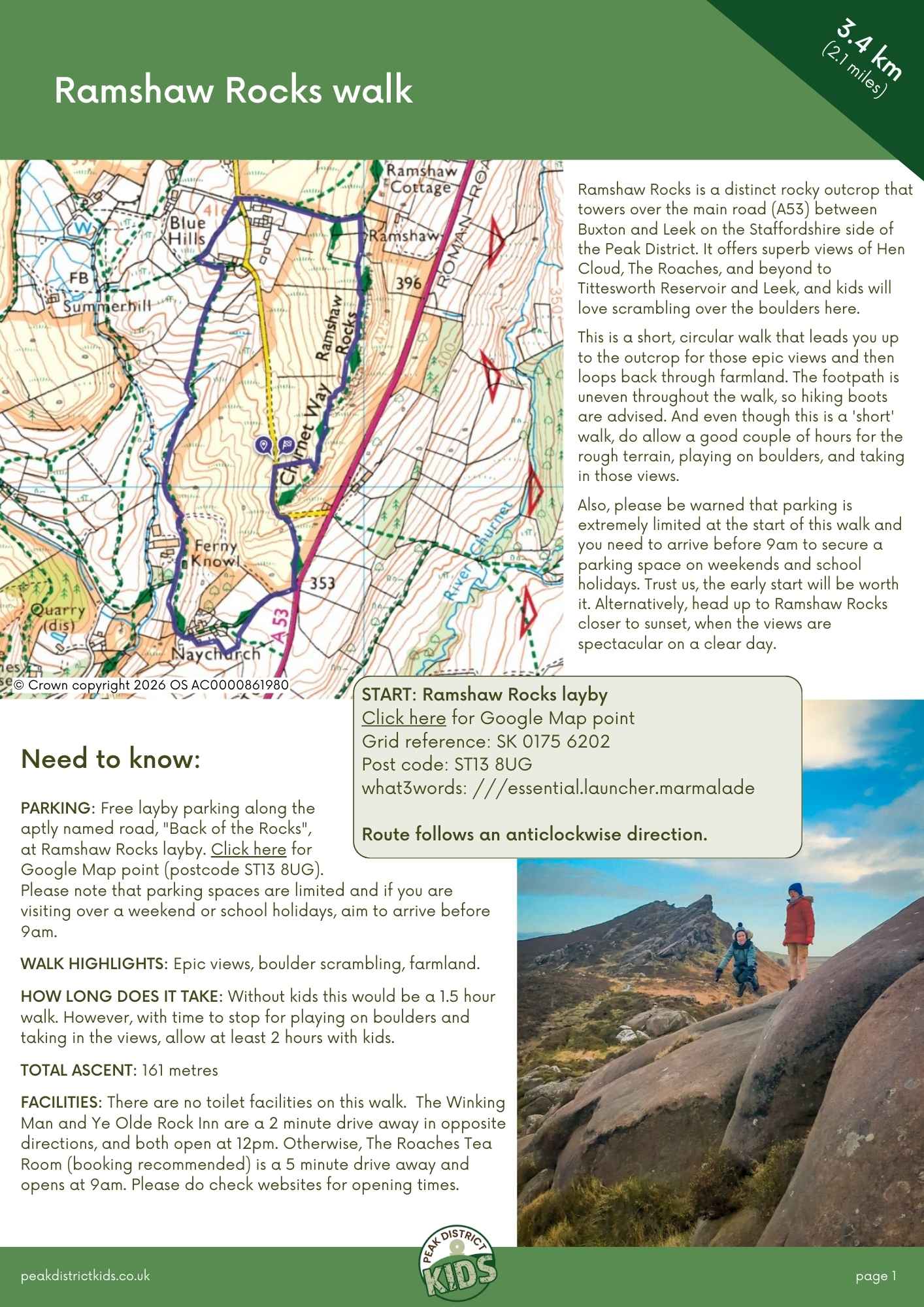 Ramshaw Rocks walk pdf cover
