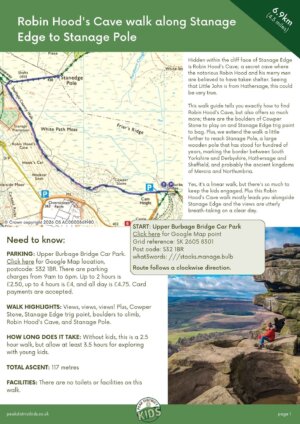 Robin Hood's Cave walk pdf cover