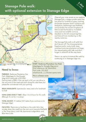 Stanage Pole walk pdf cover