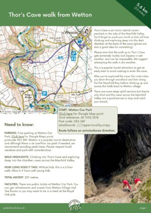 Thor's Cave walk pdf cover