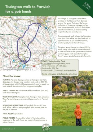 Tissington walk to Parwich pdf cover